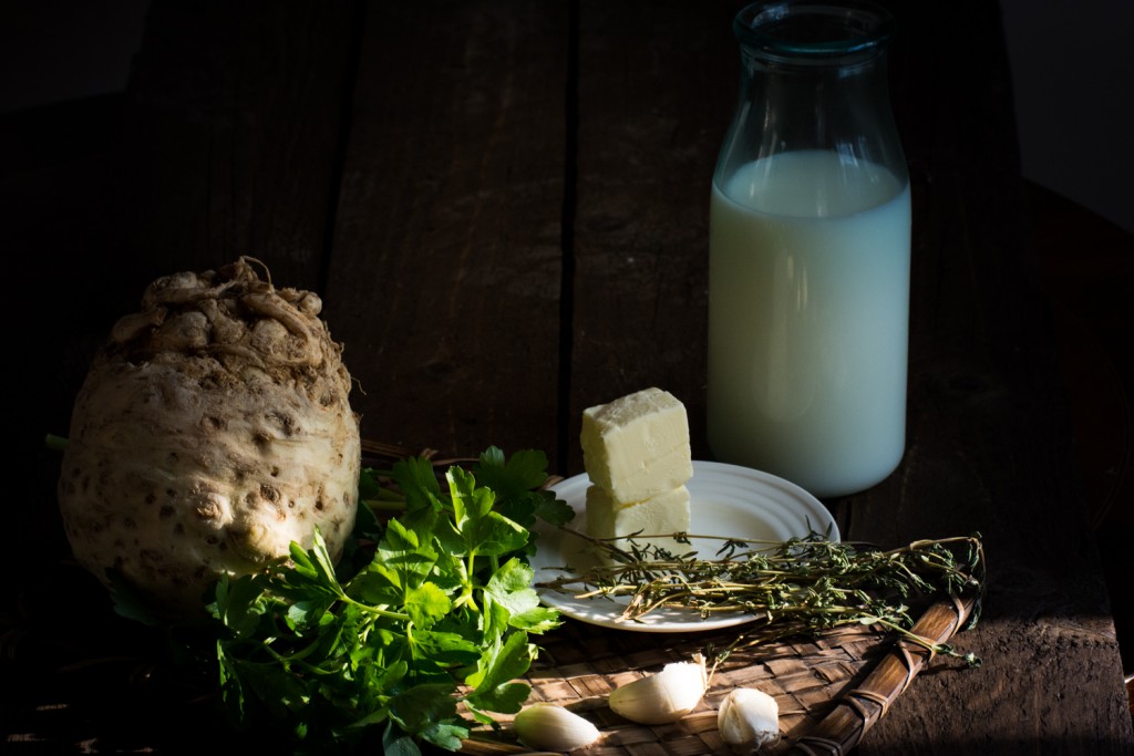 Celeriac puree ingridients