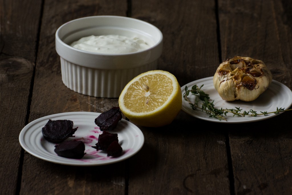 Greek yogurt beetroot sauce - ingredients