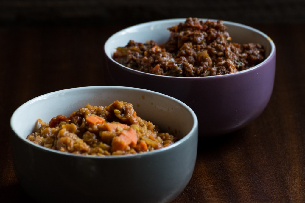 Beef and lentils ragu