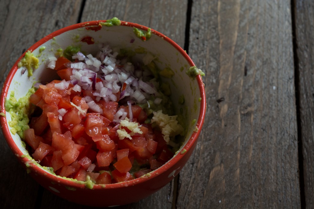 Messy guacamole