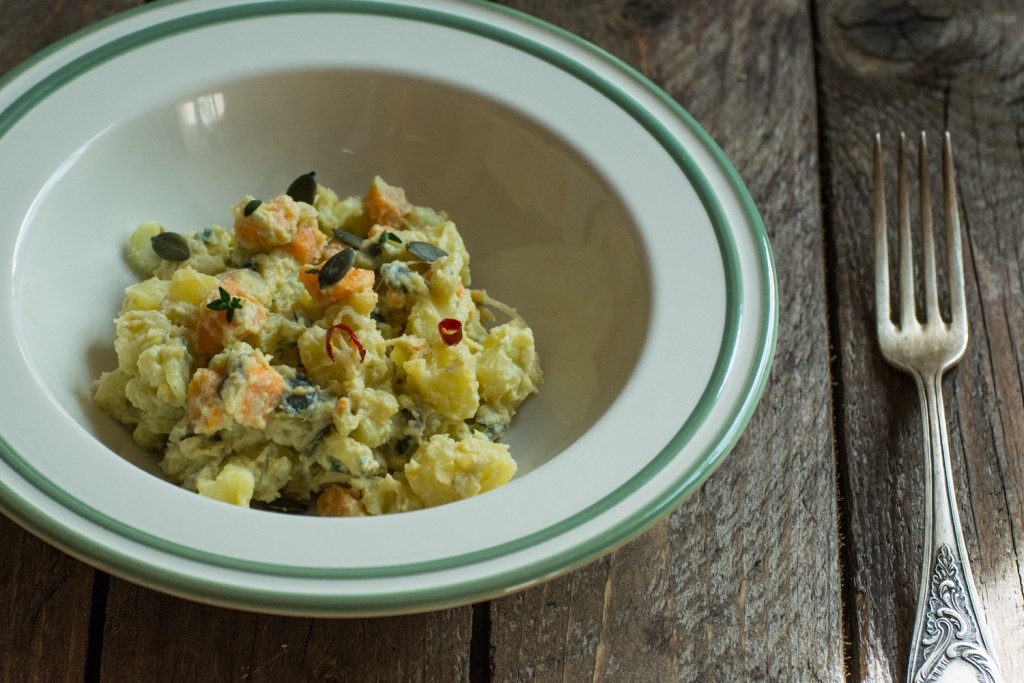 Potato salad - plating