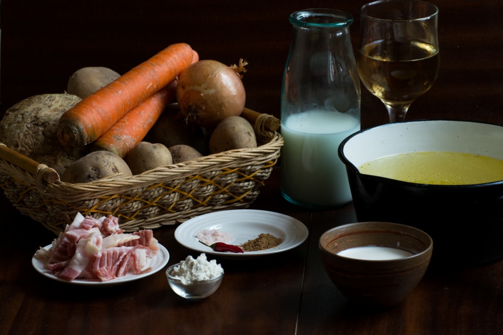 Potato soup - ingredients