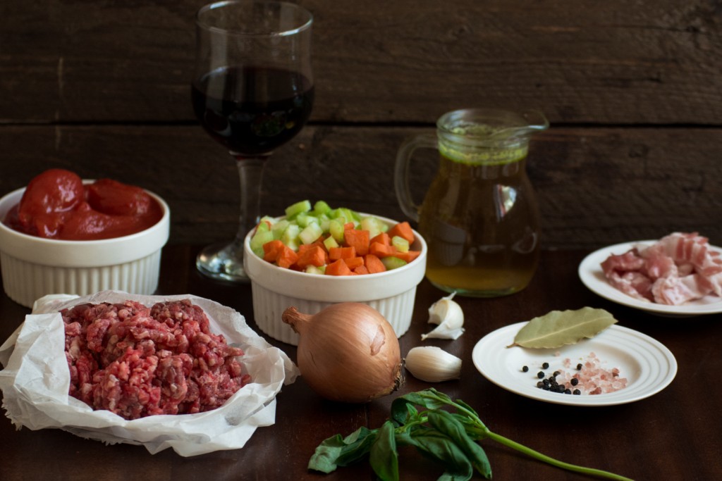 Ragu alla Bolognese- -ingredients