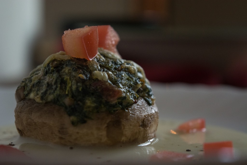 Spinach stuffed mushroom