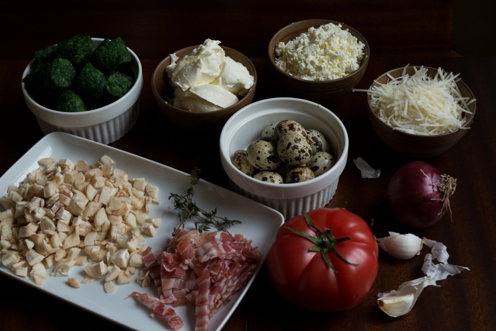 Stuffed mushrooms - ingredients