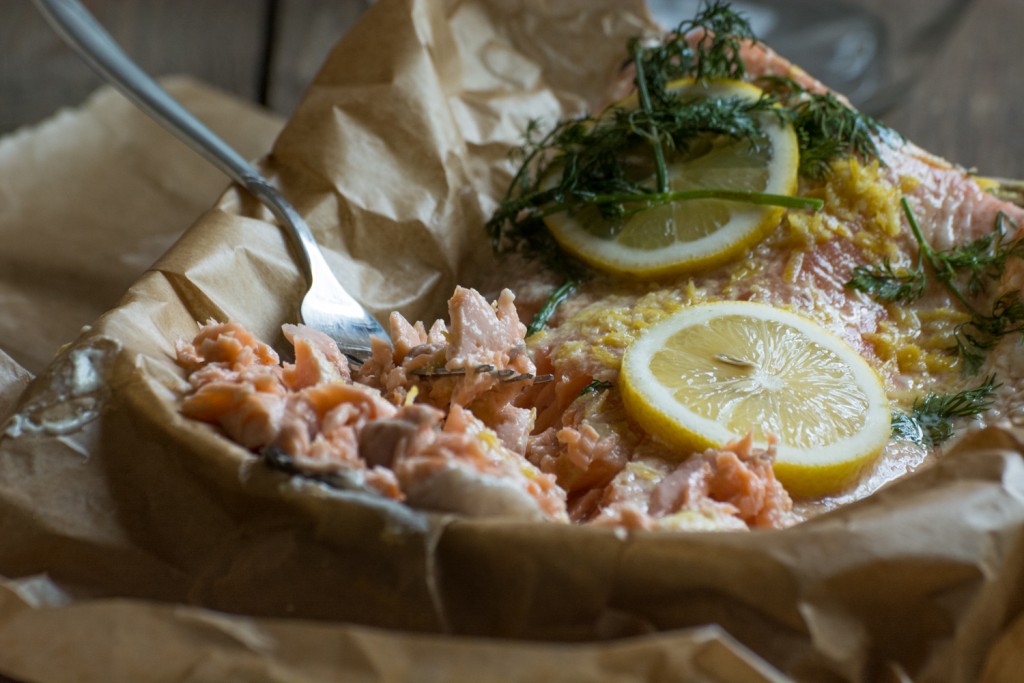 Baked salmon