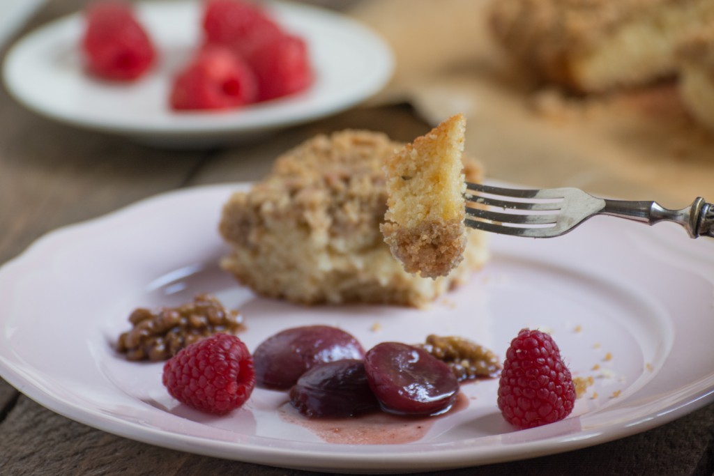 Crumb Cake - plating