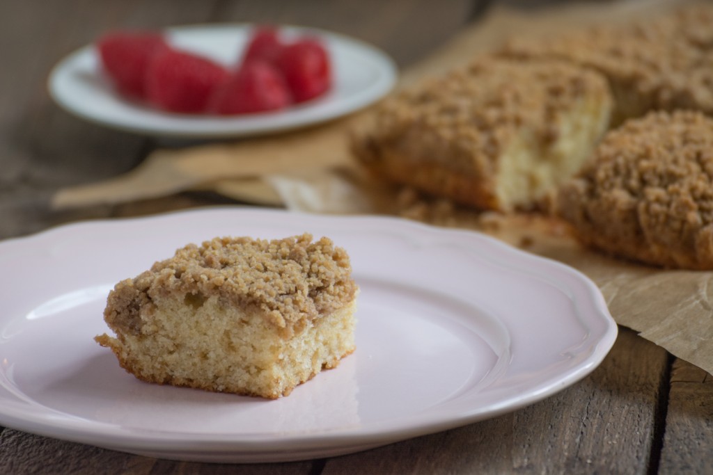 Crumb cake slice