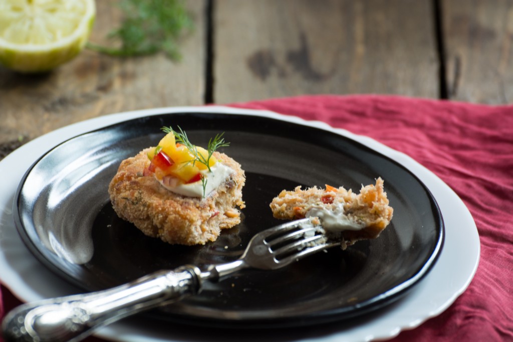 Salmon croquette - inside