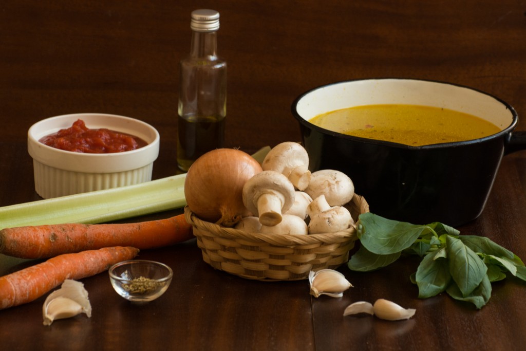 Spinach soup - ingredients