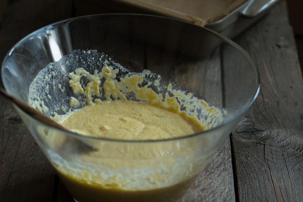 Cornbread batter