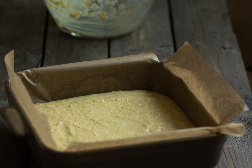 Cornbread - bofore baking