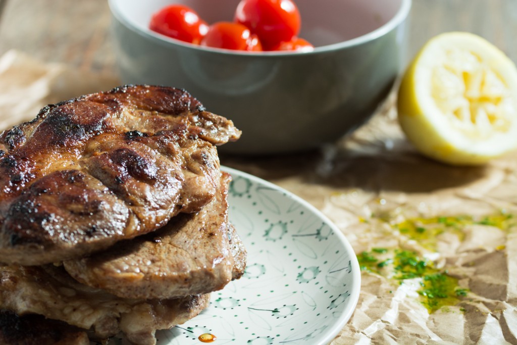 Pork tagliata