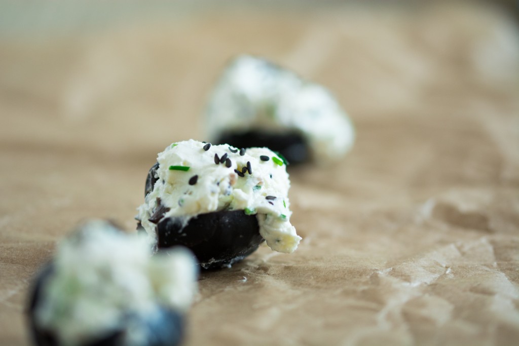 Cream cheese stuffed olives