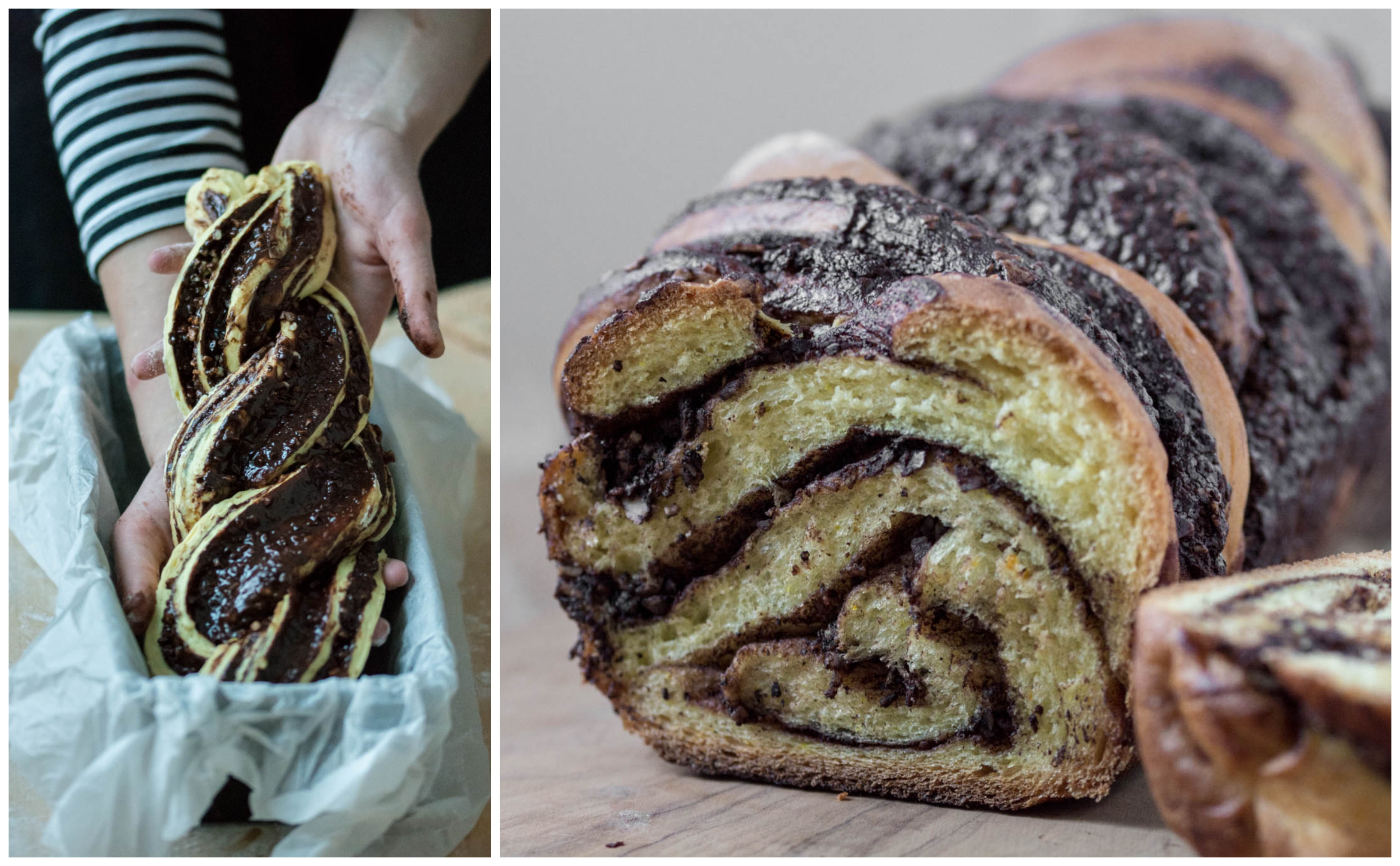 Babka – cozonac cu ciocolată și migdale (vegan / de post)